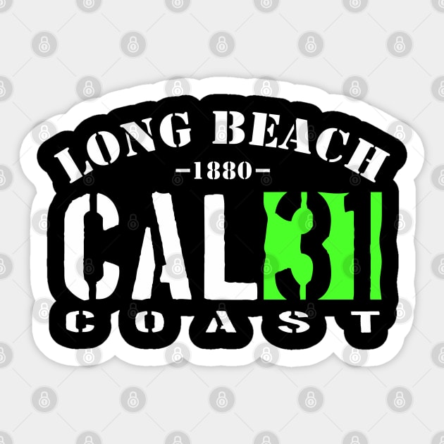 CAL31 Coast Long Beach Sticker by badtuna